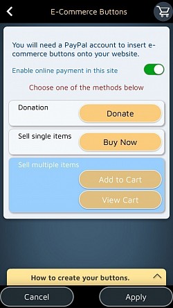 &bdquo;Paypal&ldquo; mygtukai leidžia nustatyti saugų internetinį mokėjimą.